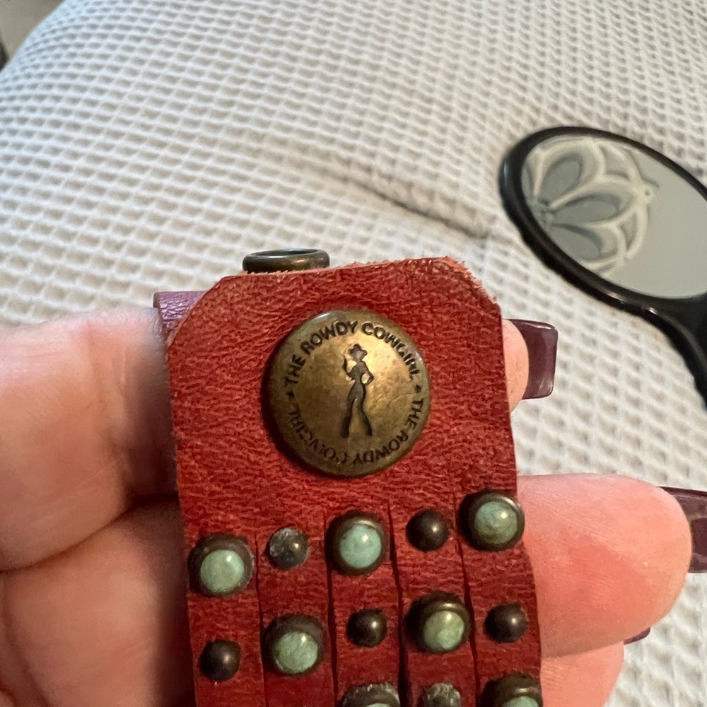 Red Leather bracelet